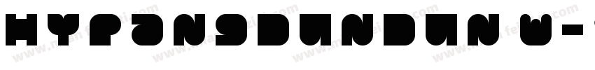 HYPangDunDun w字体转换